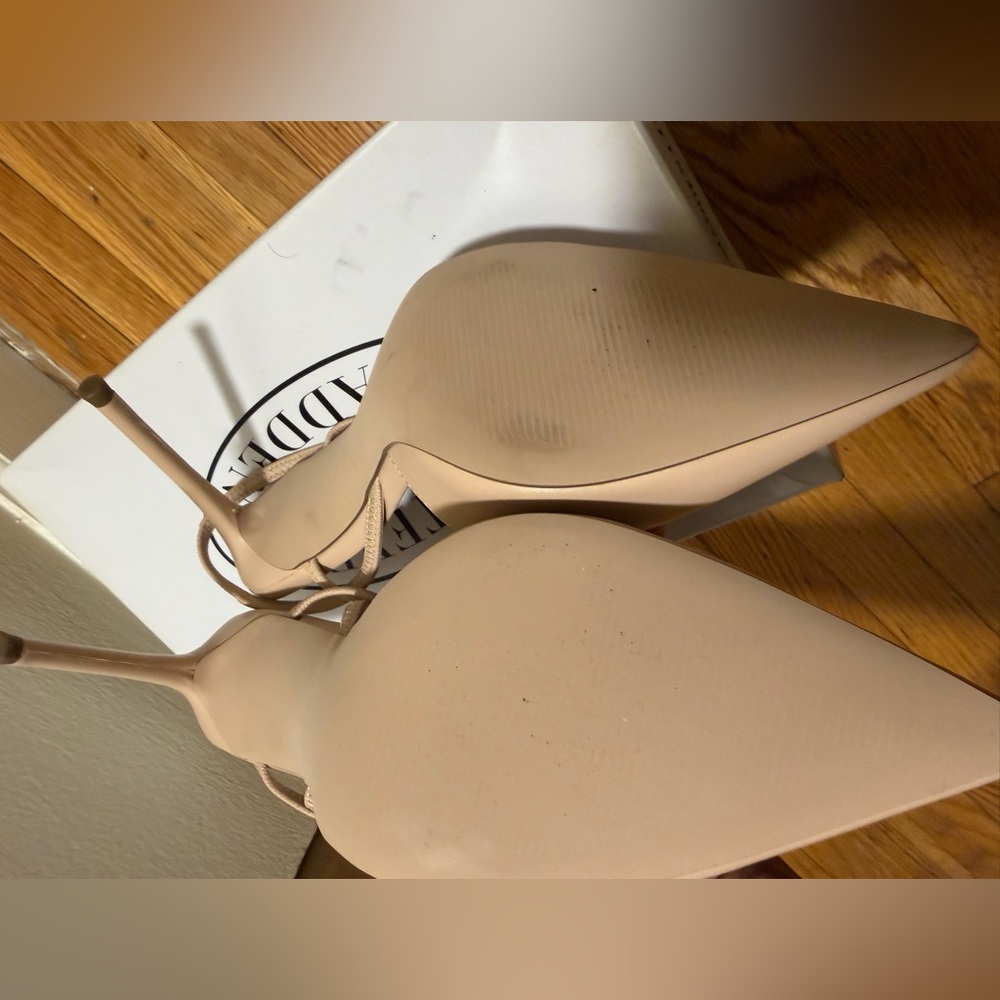 Steve Madden Nude Strappy Heels - Picture 11 of 12